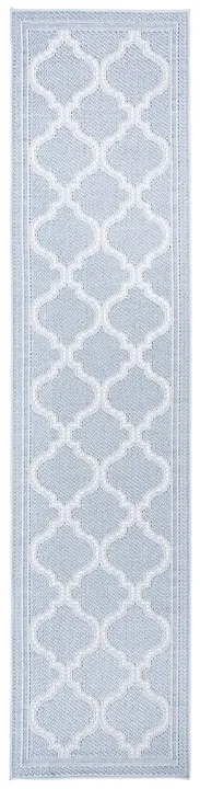 Safavieh BERMUDA 800 Collection BMU810M-28 Light Blue / Ivory 2' X 8'