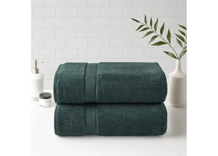 100% Cotton Bath Sheet Antimicrobial 2 Piece Set