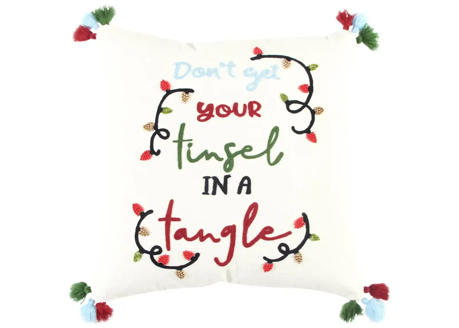 HOLIDAY 2021 Sentiment Red Pillow