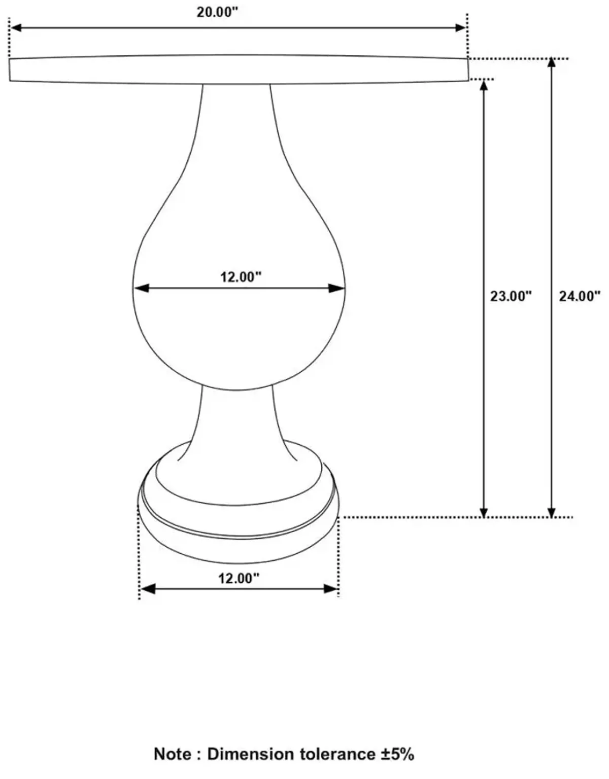 Allie Round Pedestal Accent Table