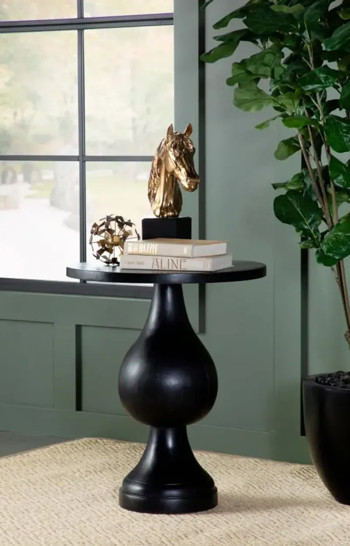 Allie Round Pedestal Accent Table