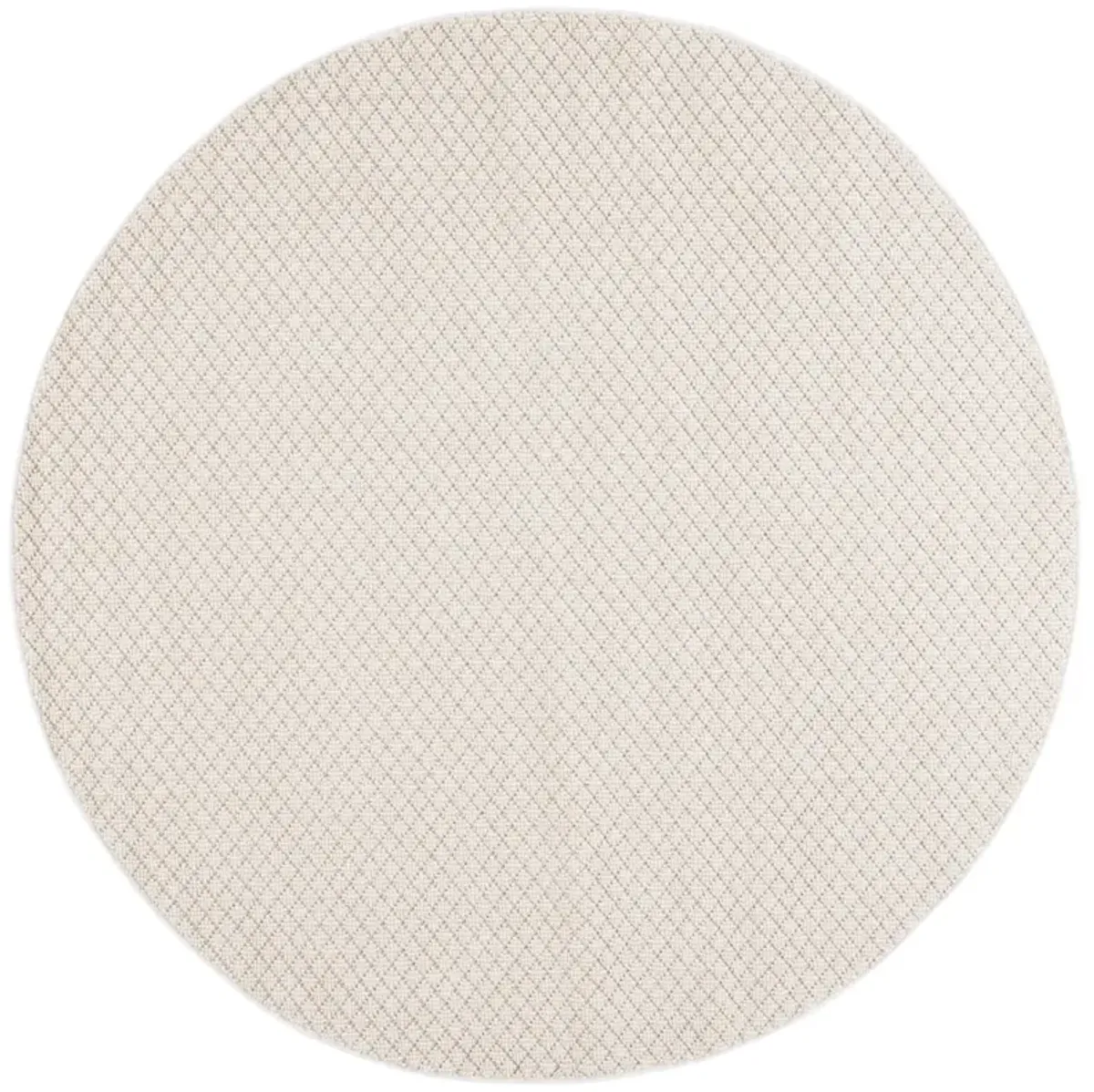 GLOBAL 422 IVORY  6'-7' x 6'-7' Round Round Rug