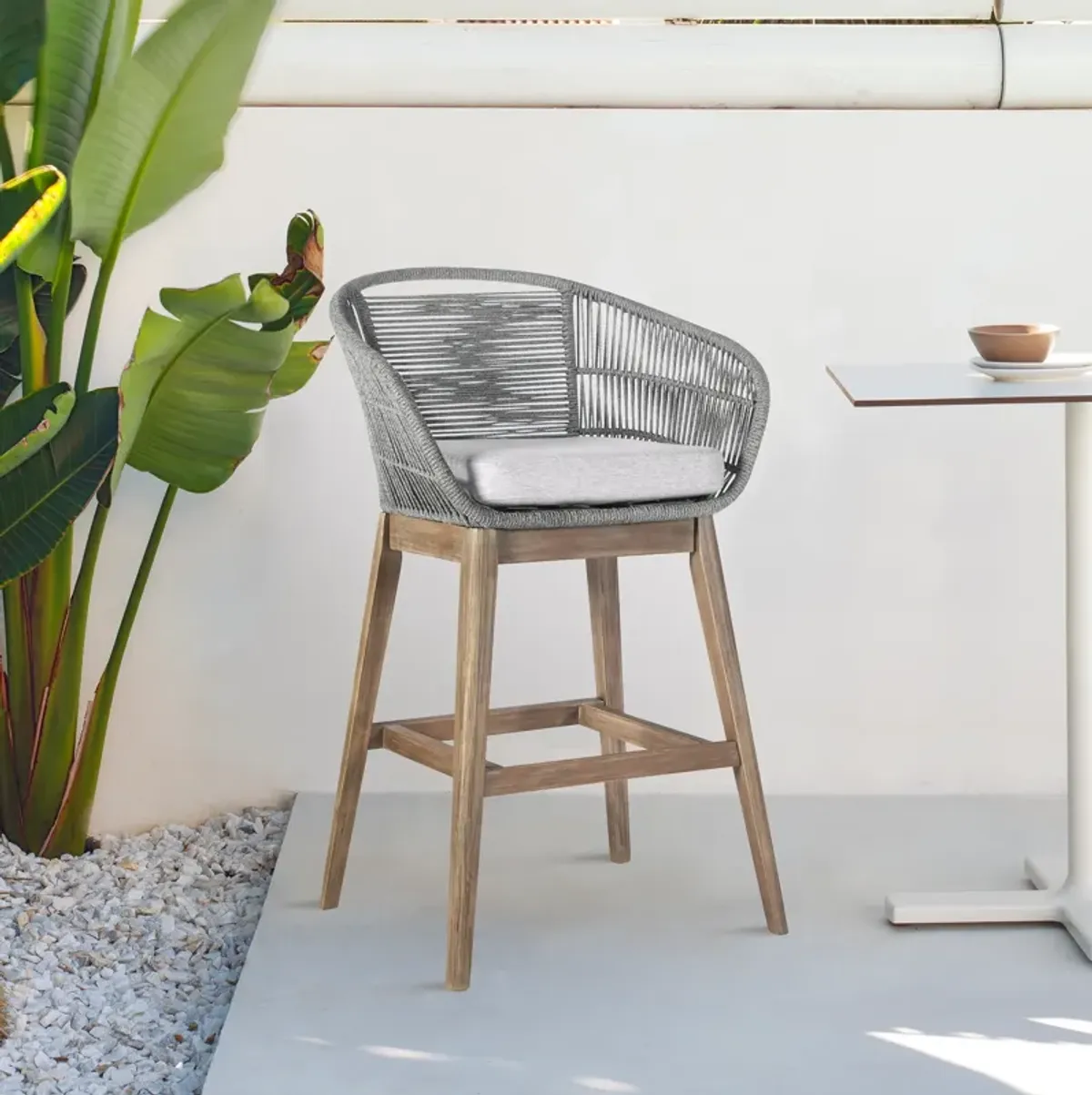 Tutti Frutti Grey Indoor/Outdoor Counter Stool 