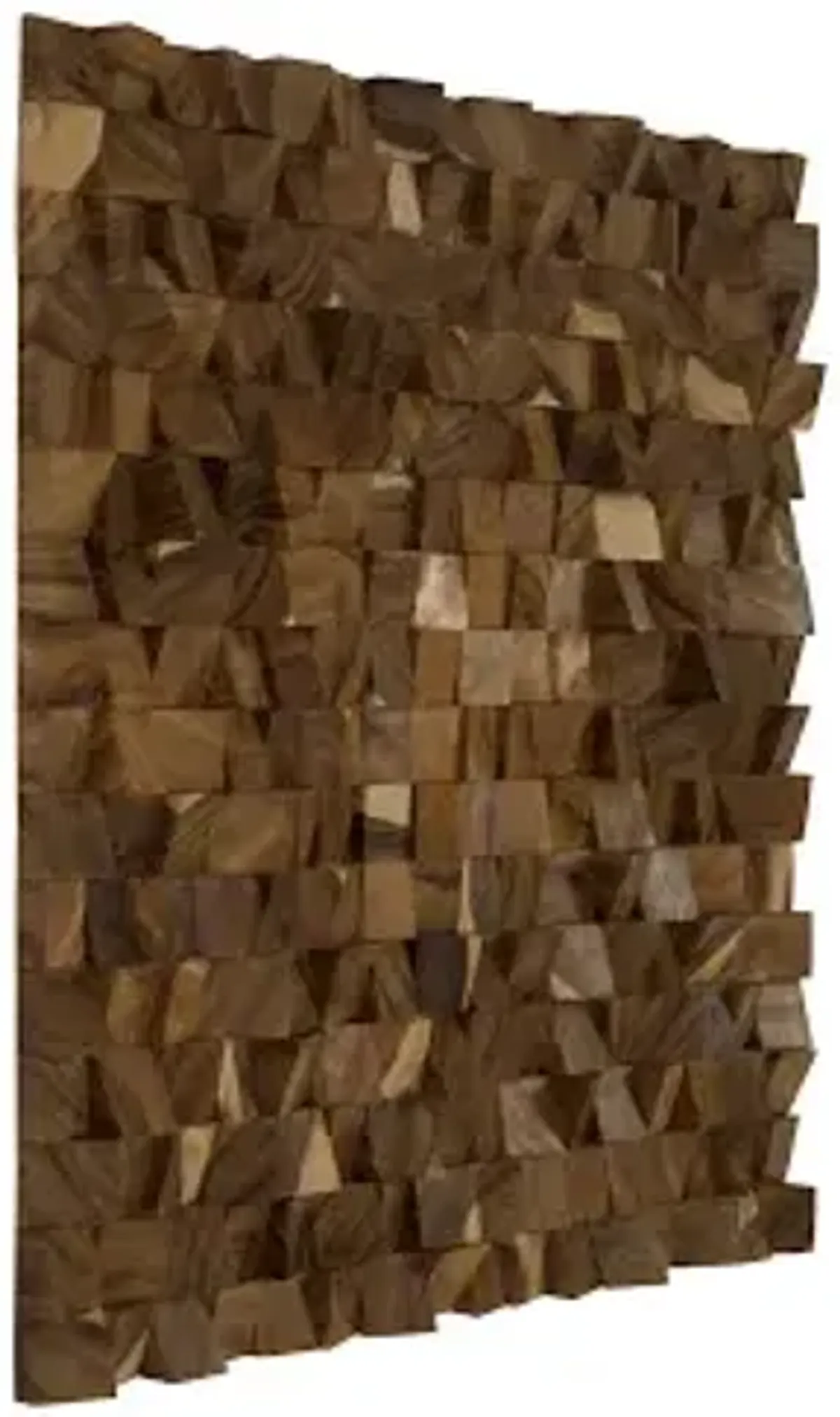 blocks wall art, chamcha wood, natural, lg