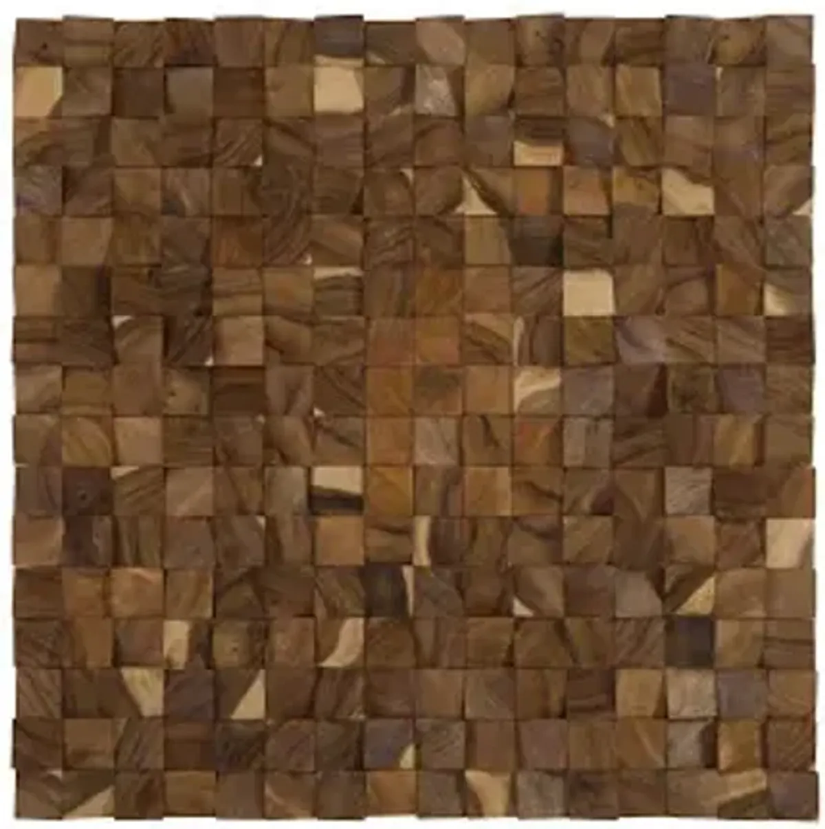 blocks wall art, chamcha wood, natural, lg