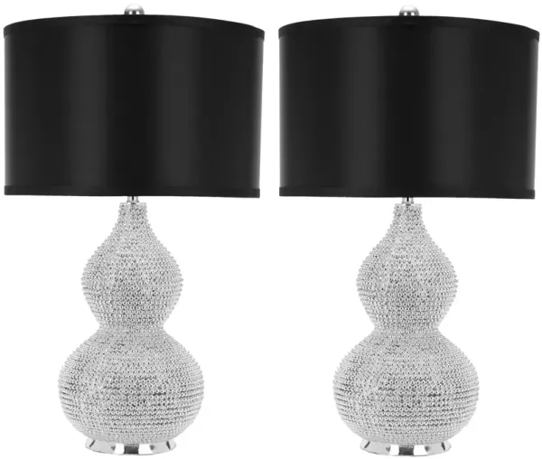 Nicole 24.5-Inch H Bead Base Lamp - Set of 2
