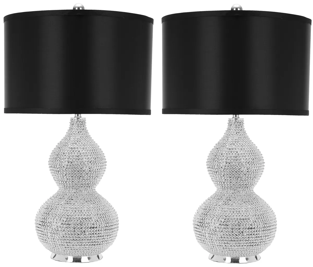 Nicole 24.5-Inch H Bead Base Lamp - Set of 2