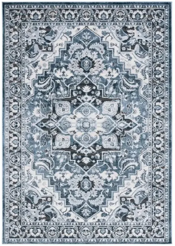ROSEWOOD 112 Blue 4' X 6' Small Rectangle Rug