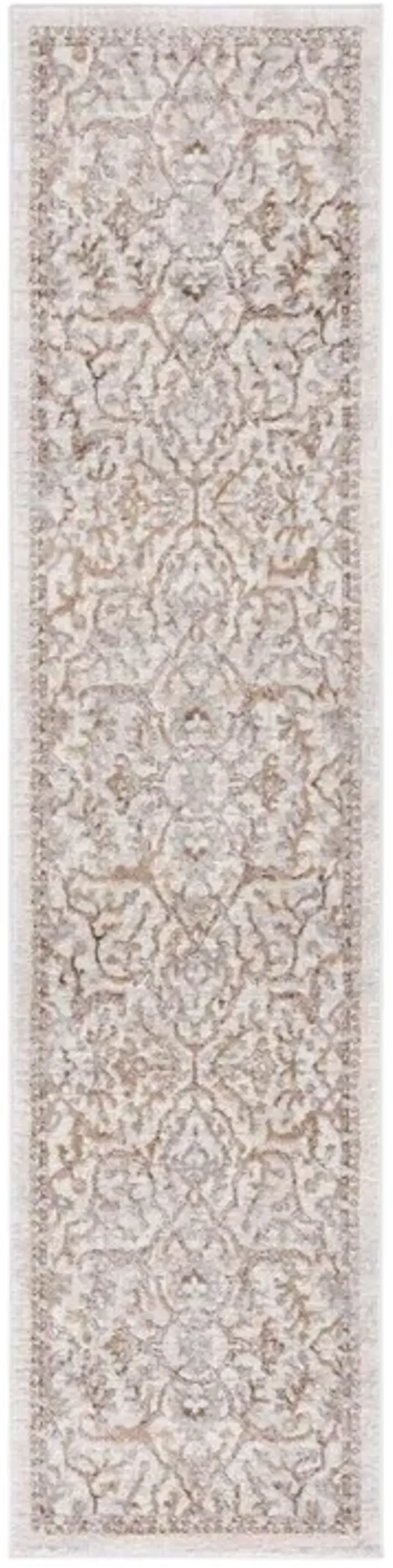 PALMA 336 Brown 2'-2' X 9' Runner Rug