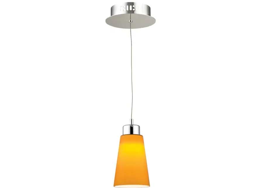 Coppa 5" Wide 1-Light Mini Pendant - Chrome