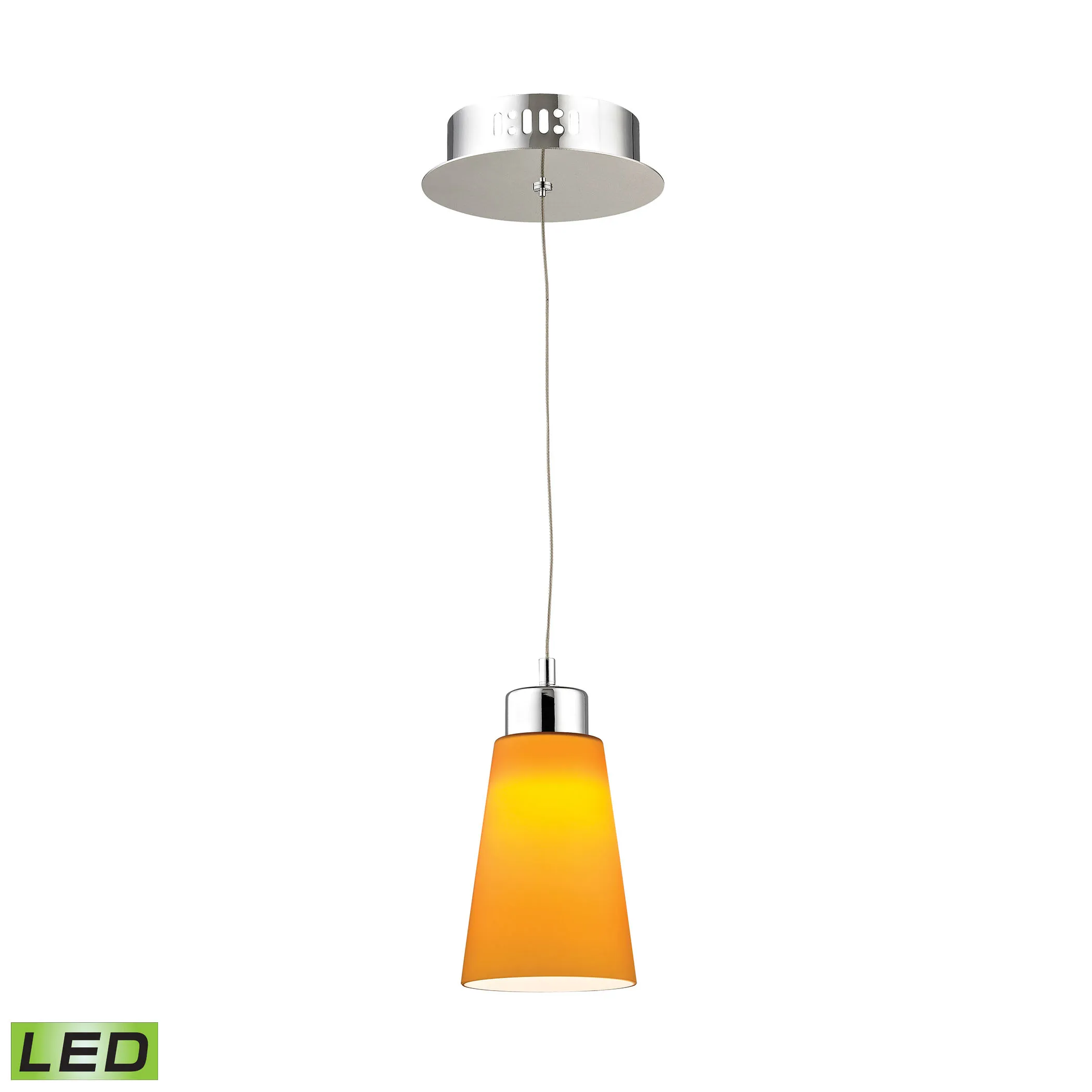 Coppa 5" Wide 1-Light Mini Pendant - Chrome