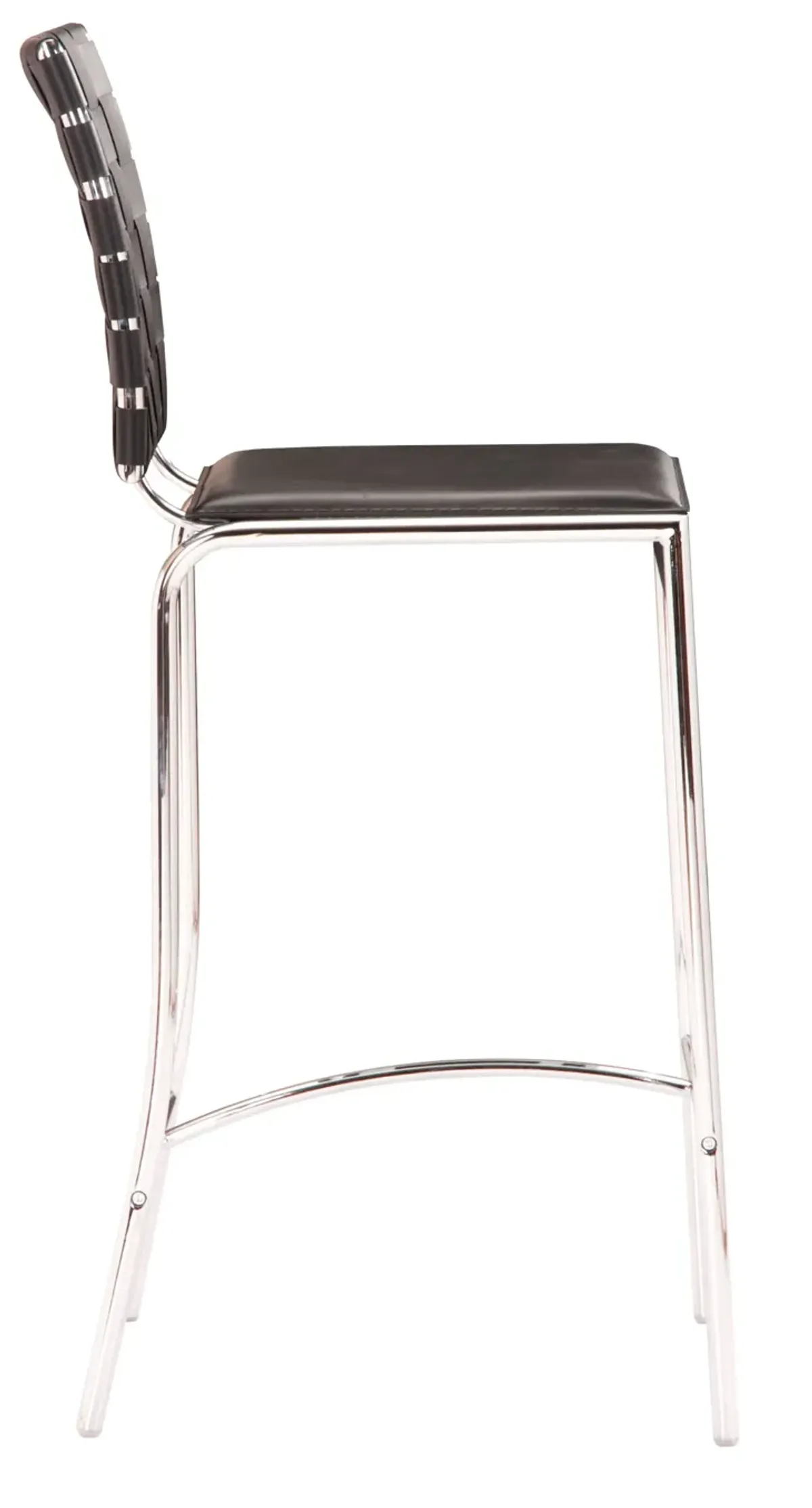 Criss Cross Counter Stool (Set of 2) Black