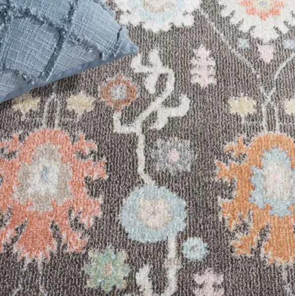 PHOENIX 560 DARK GREY  2'-2' x 9' Runner Rug