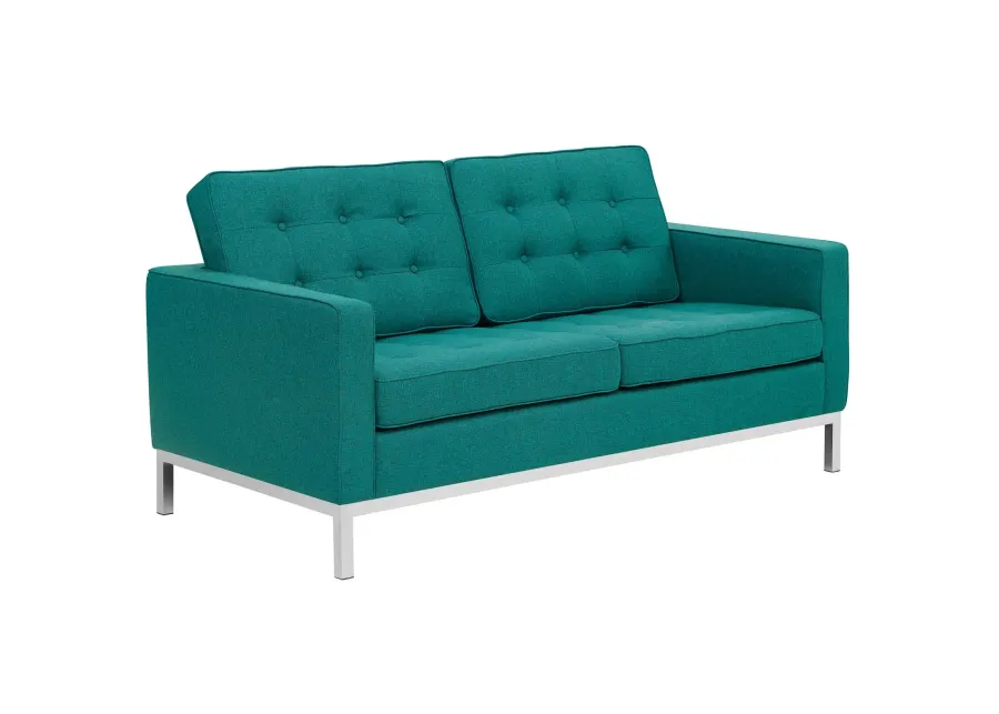 Loft Upholstered Fabric Loveseat