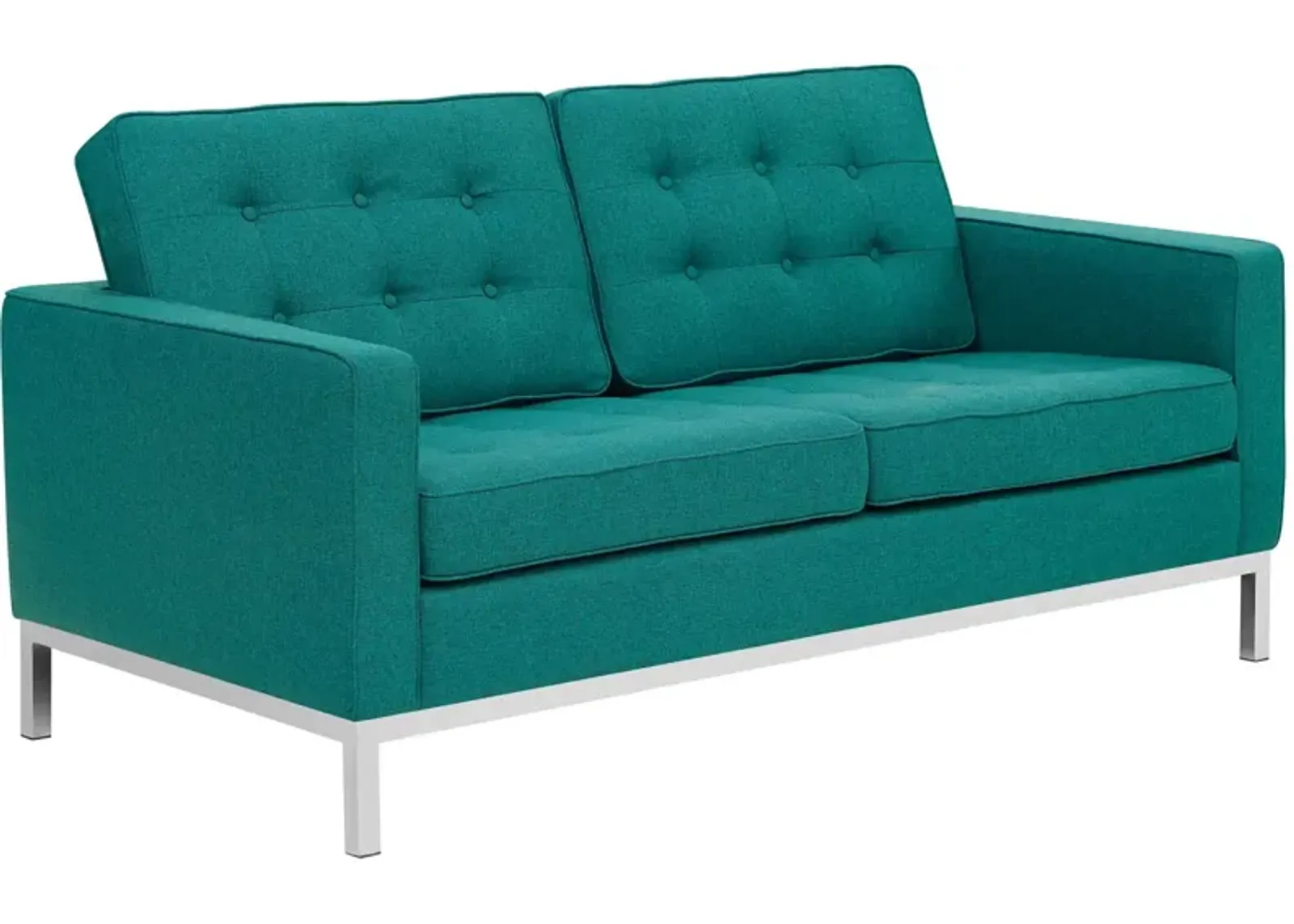 Loft Upholstered Fabric Loveseat