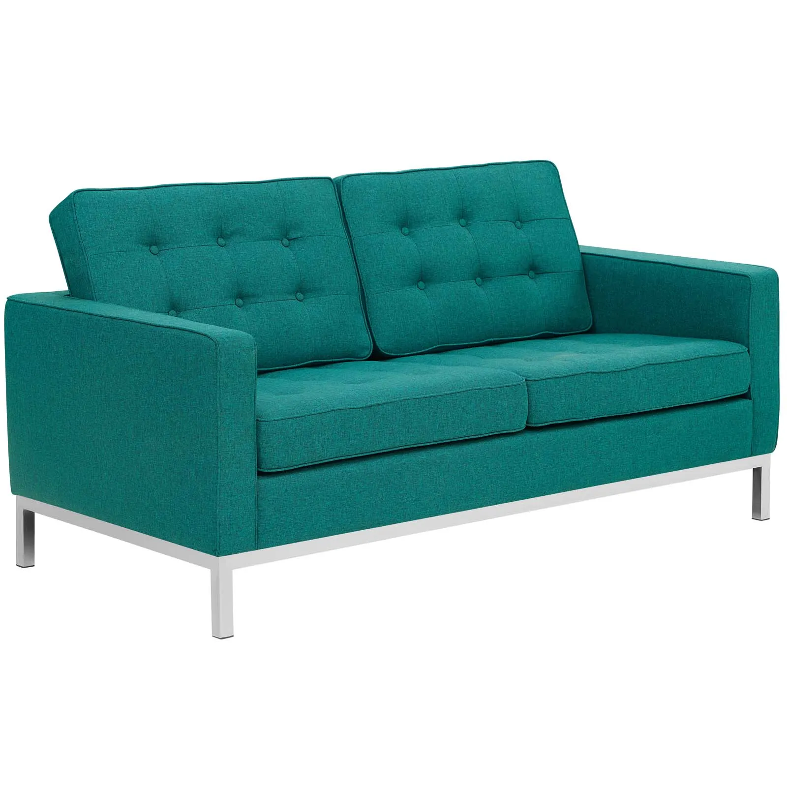 Loft Upholstered Fabric Loveseat