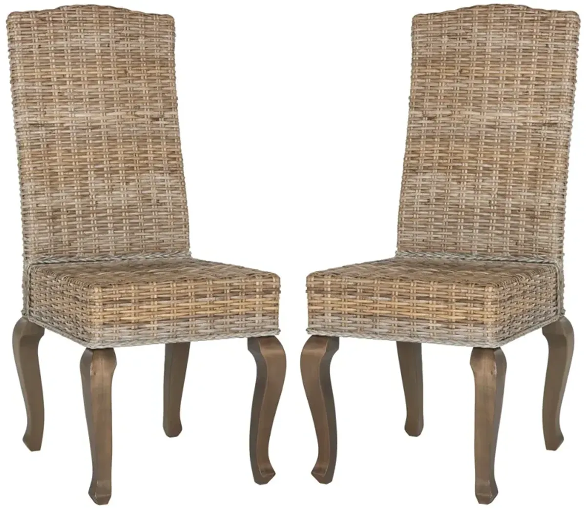 MILOS 18''H WICKER DINING CHAIR - Set of 2