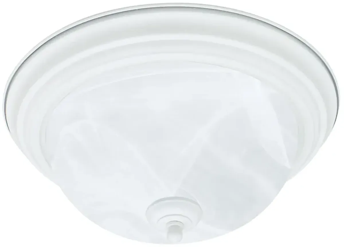 Ceiling Essentials 14" Wide 2-Light Flush Mount - White