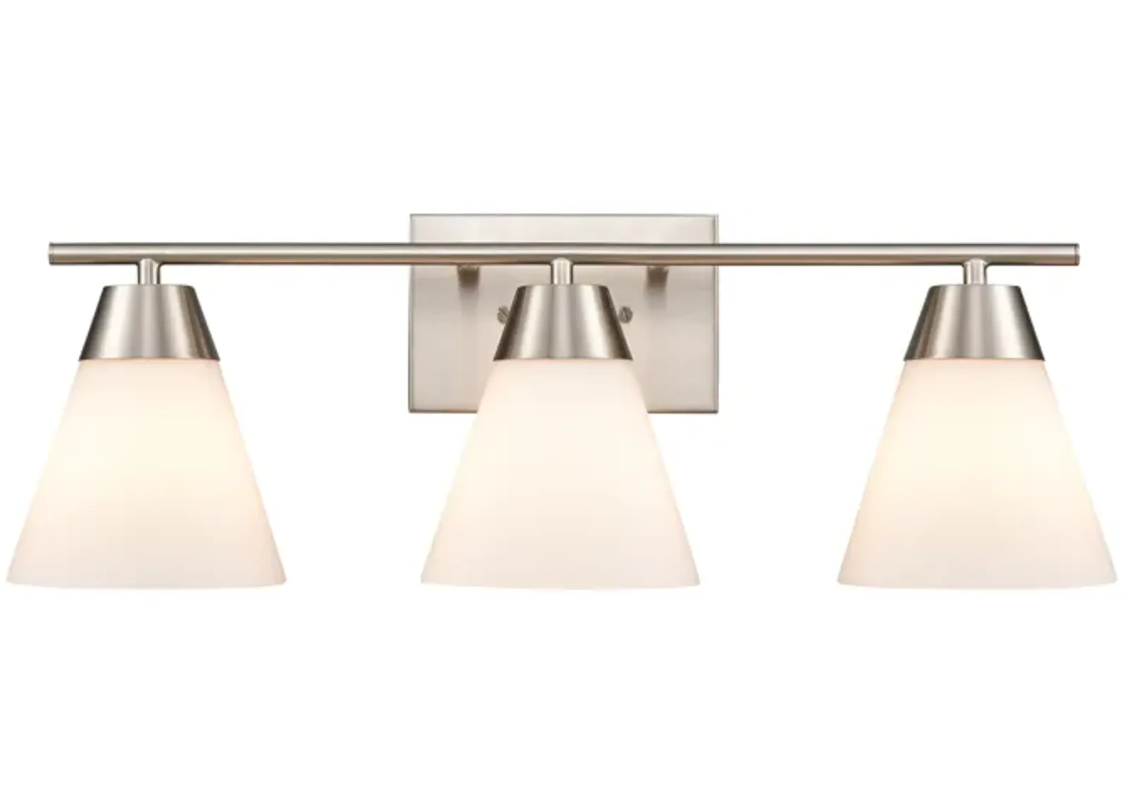 Vivica 24'' Wide 3-Light Vanity Light - Brushed Nickel