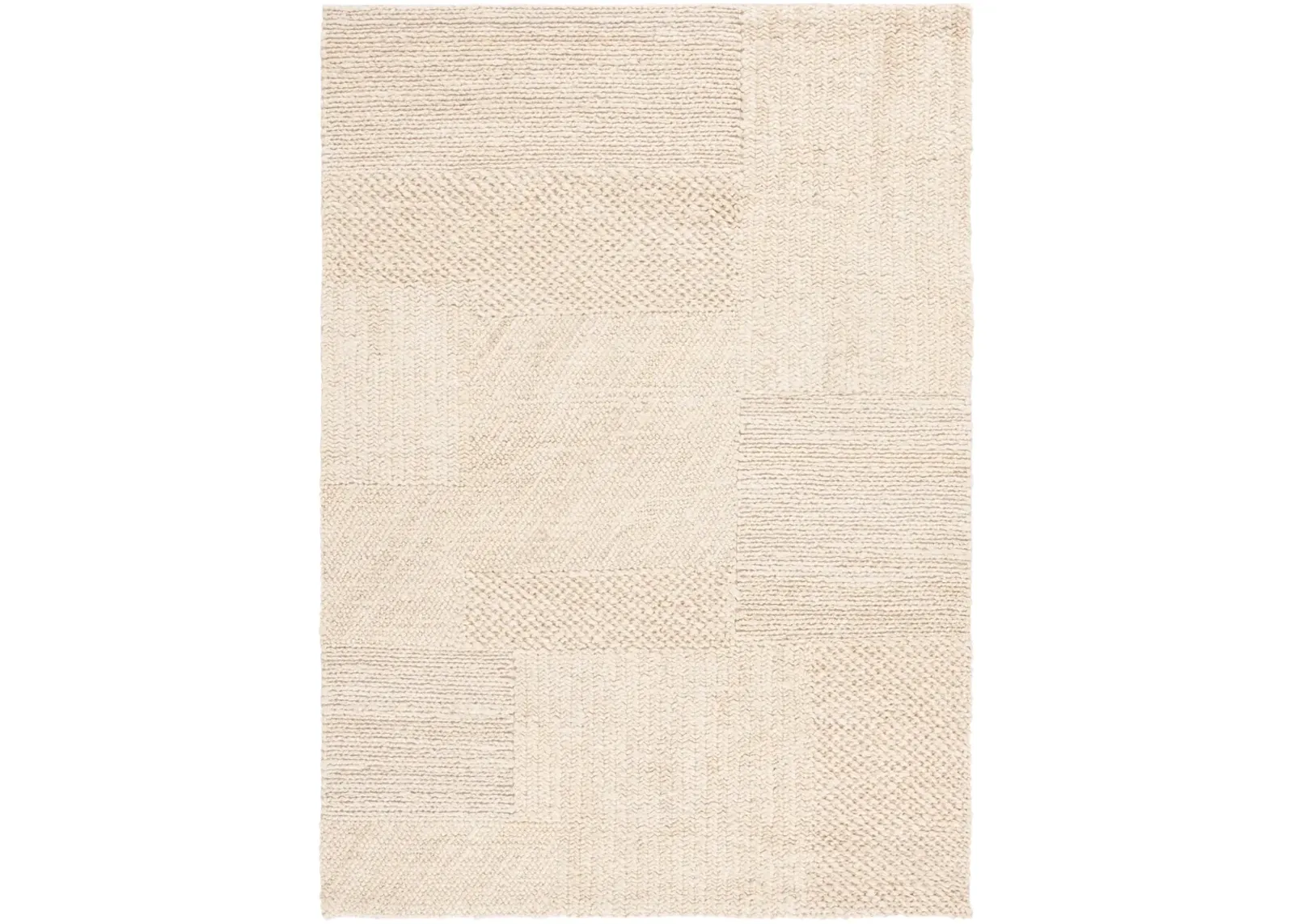 NATURAL FIBER 554 BLEACH  3' x 5' Small Rectangle Rug