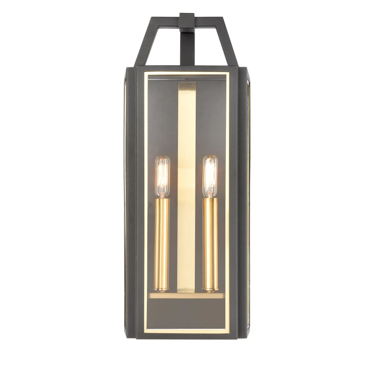 Portico 21" High 2-Light Outdoor Sconce - Charcoal