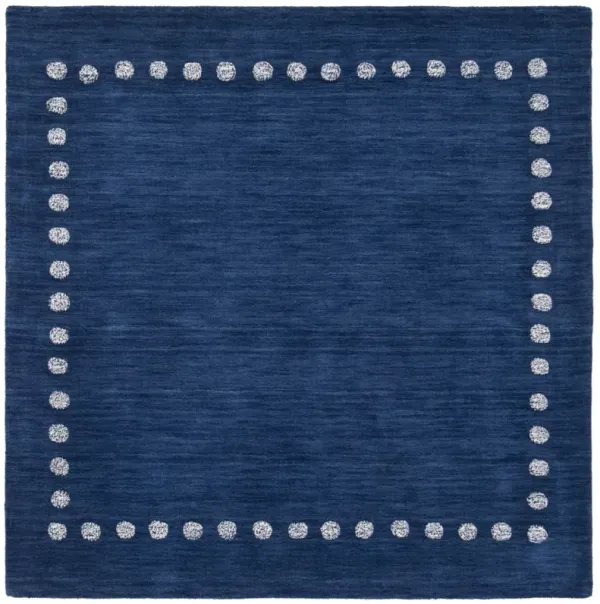 SAFAVIEH KIDS 802 NAVY 7' x 7' Square Square Rug