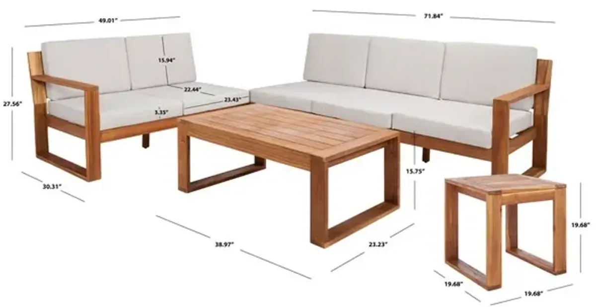 CATRYN 4PC OUTDOOR LIVING SET