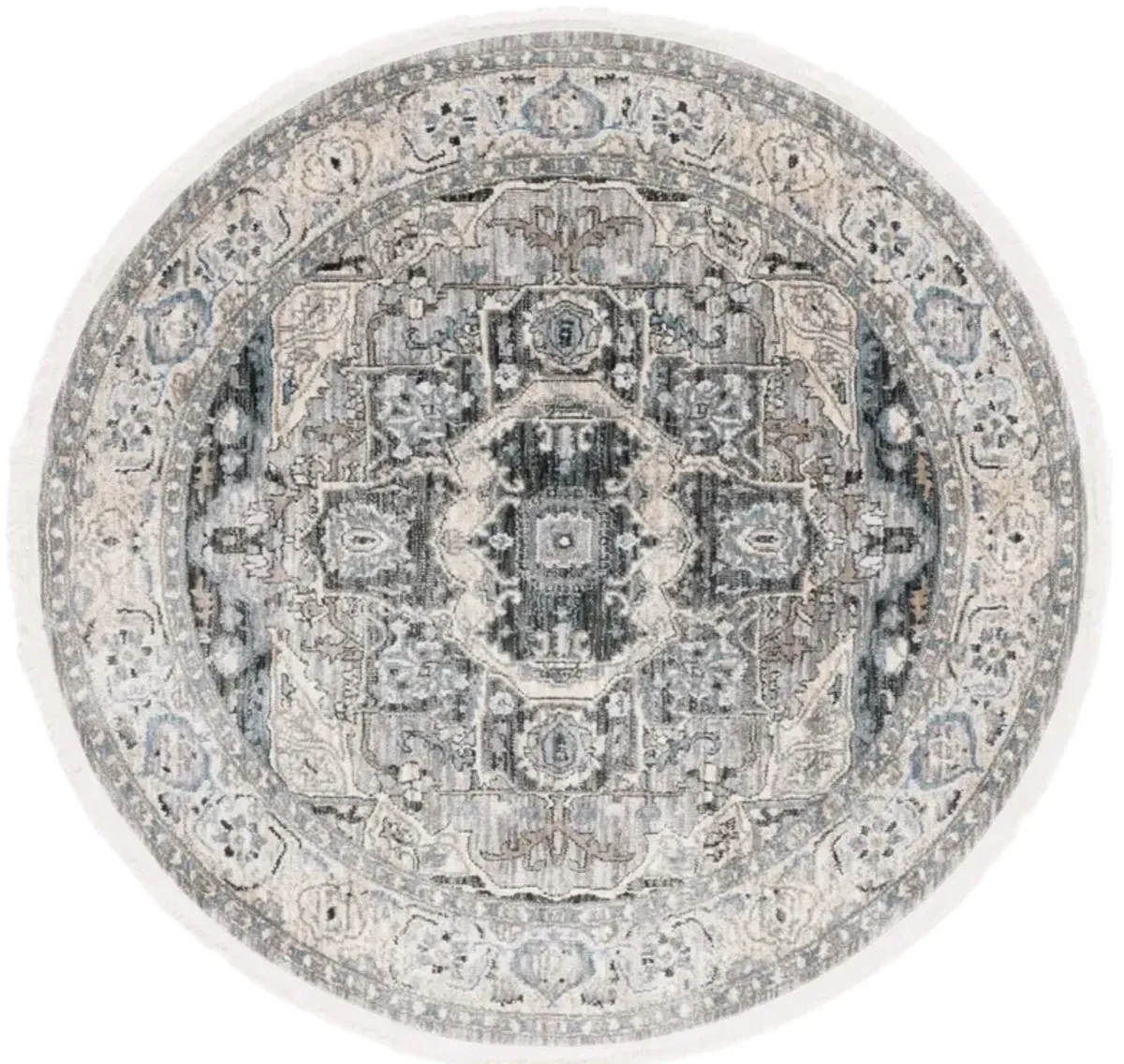 ARTIFACT 556 GREY  4' x 4' Round Round Rug