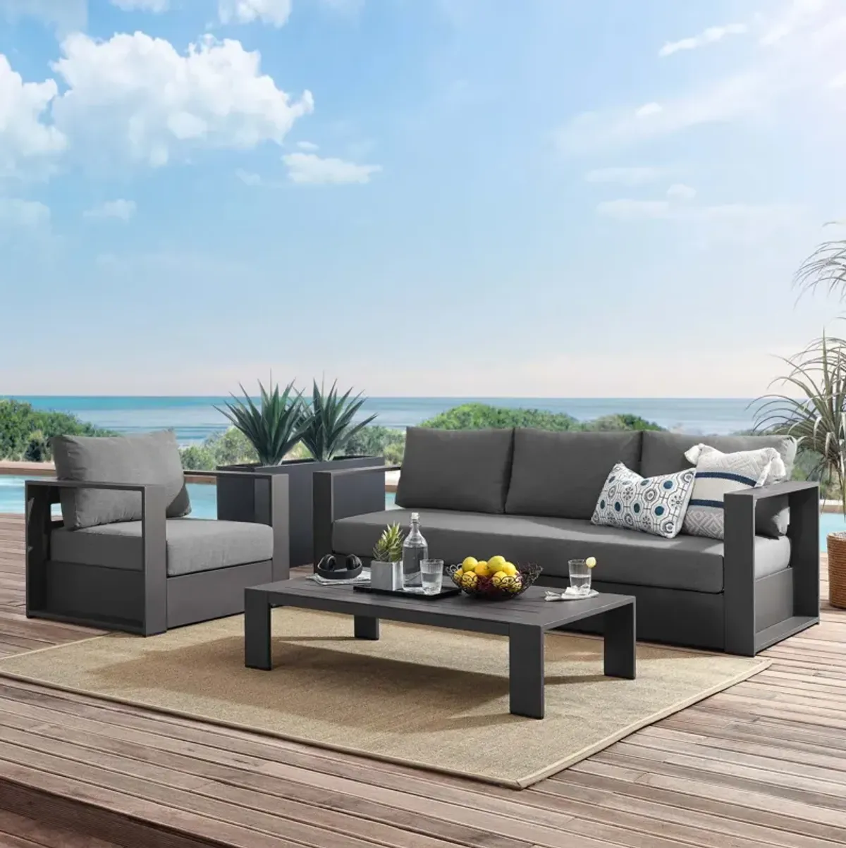 Tahoe Outdoor Patio 3-Piece Set