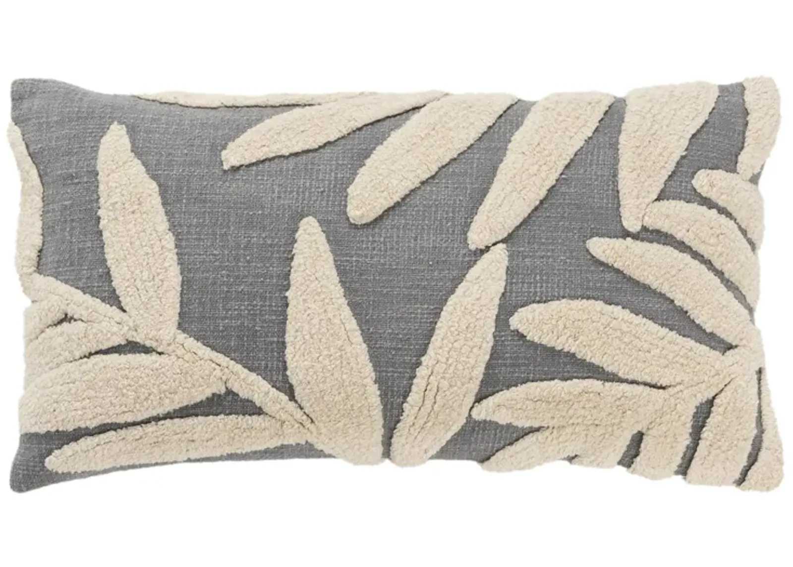 botanical  grey Pillow