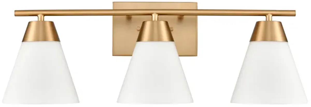 Vivica 24'' Wide 3-Light Vanity Light - Brushed Gold