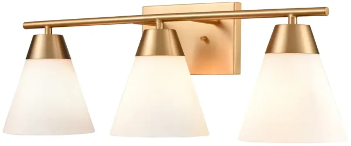 Vivica 24'' Wide 3-Light Vanity Light - Brushed Gold