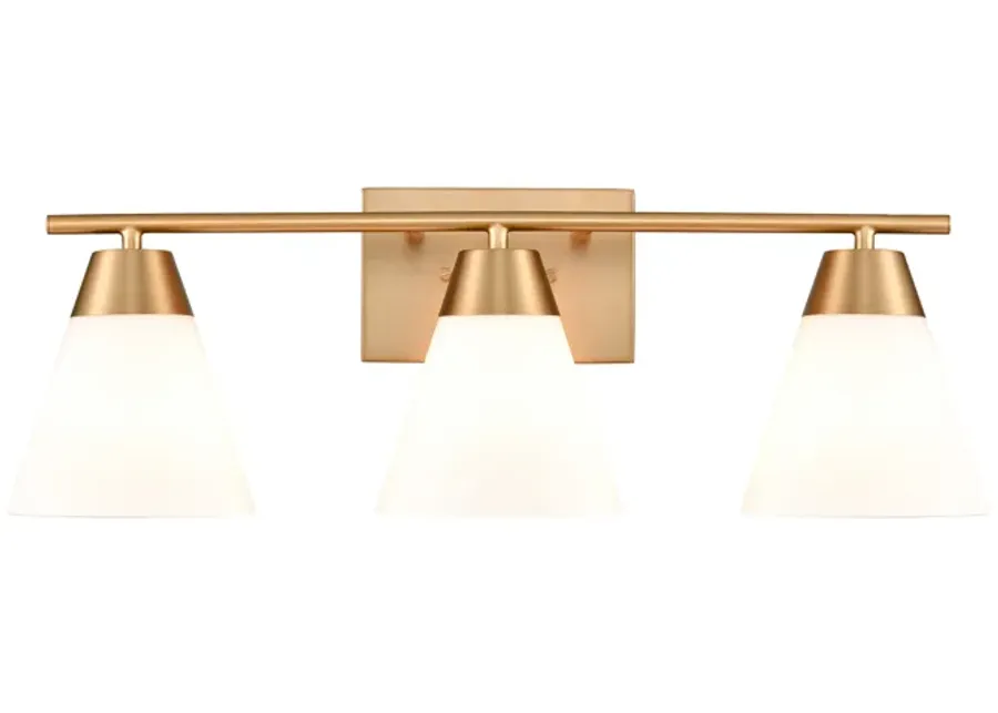 Vivica 24'' Wide 3-Light Vanity Light - Brushed Gold