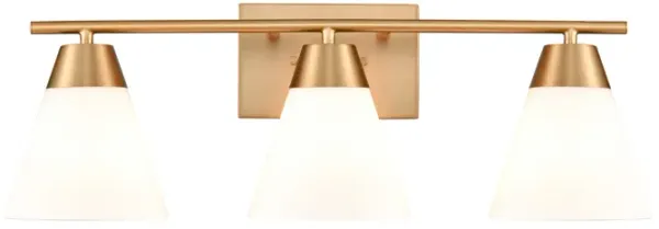 Vivica 24'' Wide 3-Light Vanity Light - Brushed Gold