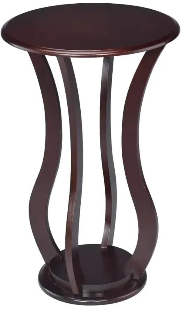 Elton Round Top Accent Table Cherry