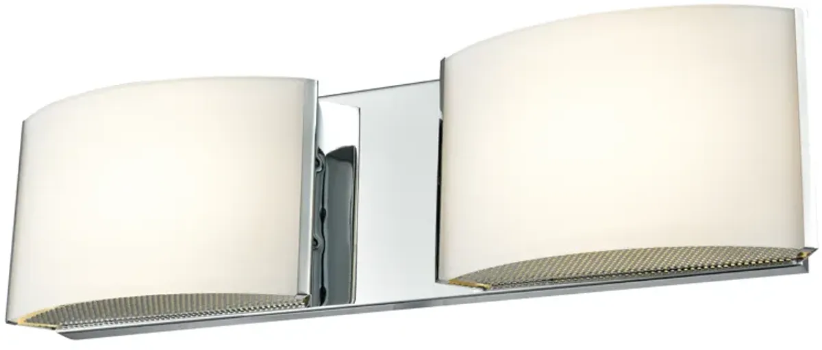 Pandora 16" Wide 2-Light Vanity Light - Chrome