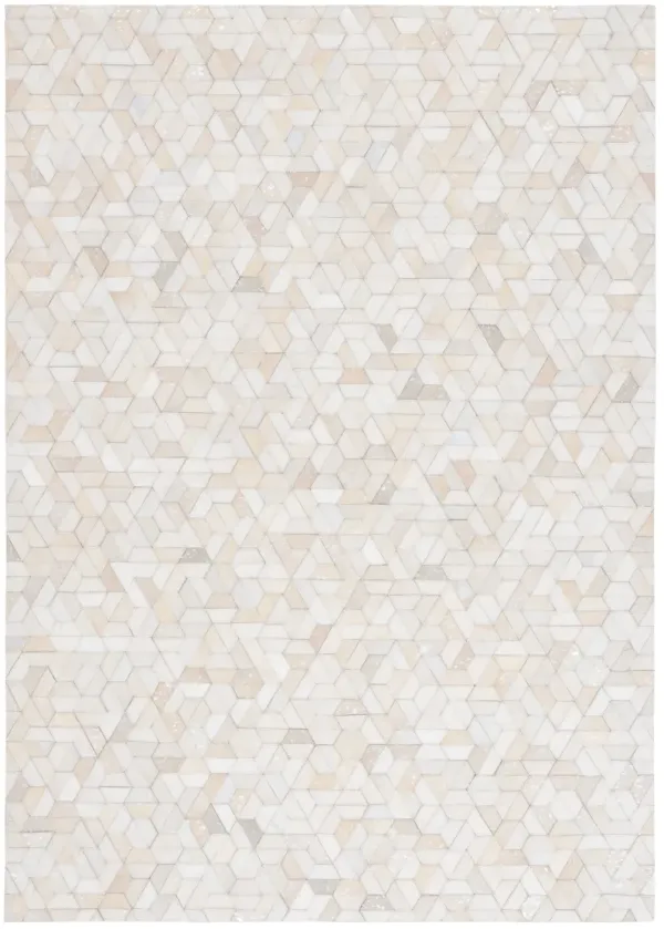 STUDIO LEATHER Hand Woven 5' x 8' area rug
