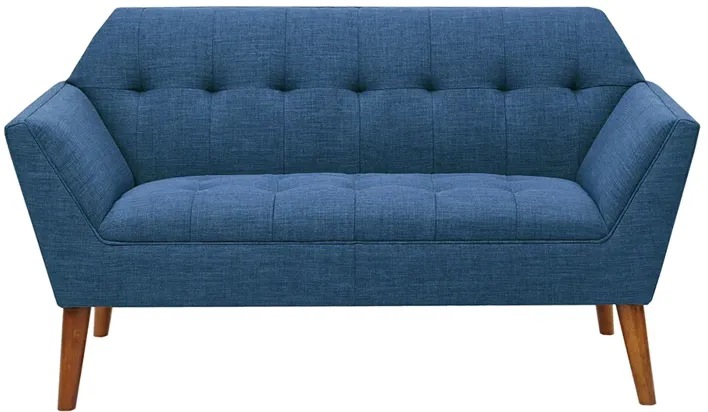 INK+IVY Newport Blue Loveseat