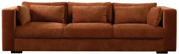 Clive Terracotta Chenille Sofa