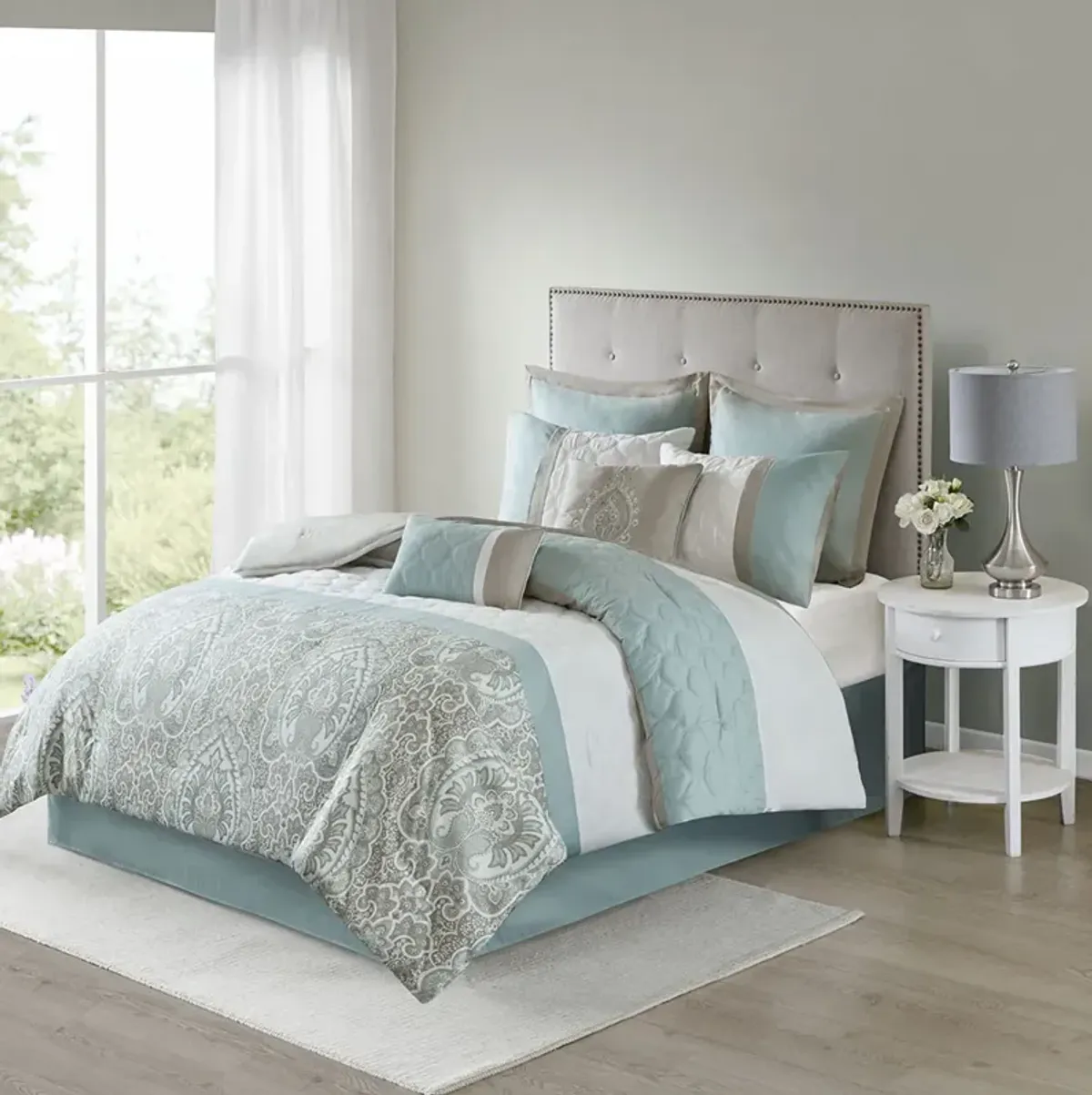 510 Design Shawnee Seafoam 8 Piece Comforter Set