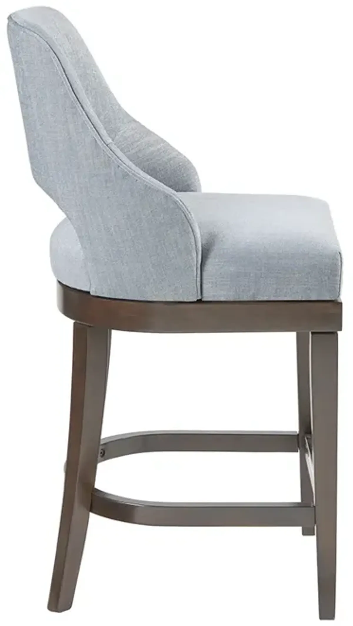 Madison Park Jillian Blue Counter  Stool with Swivel Seat