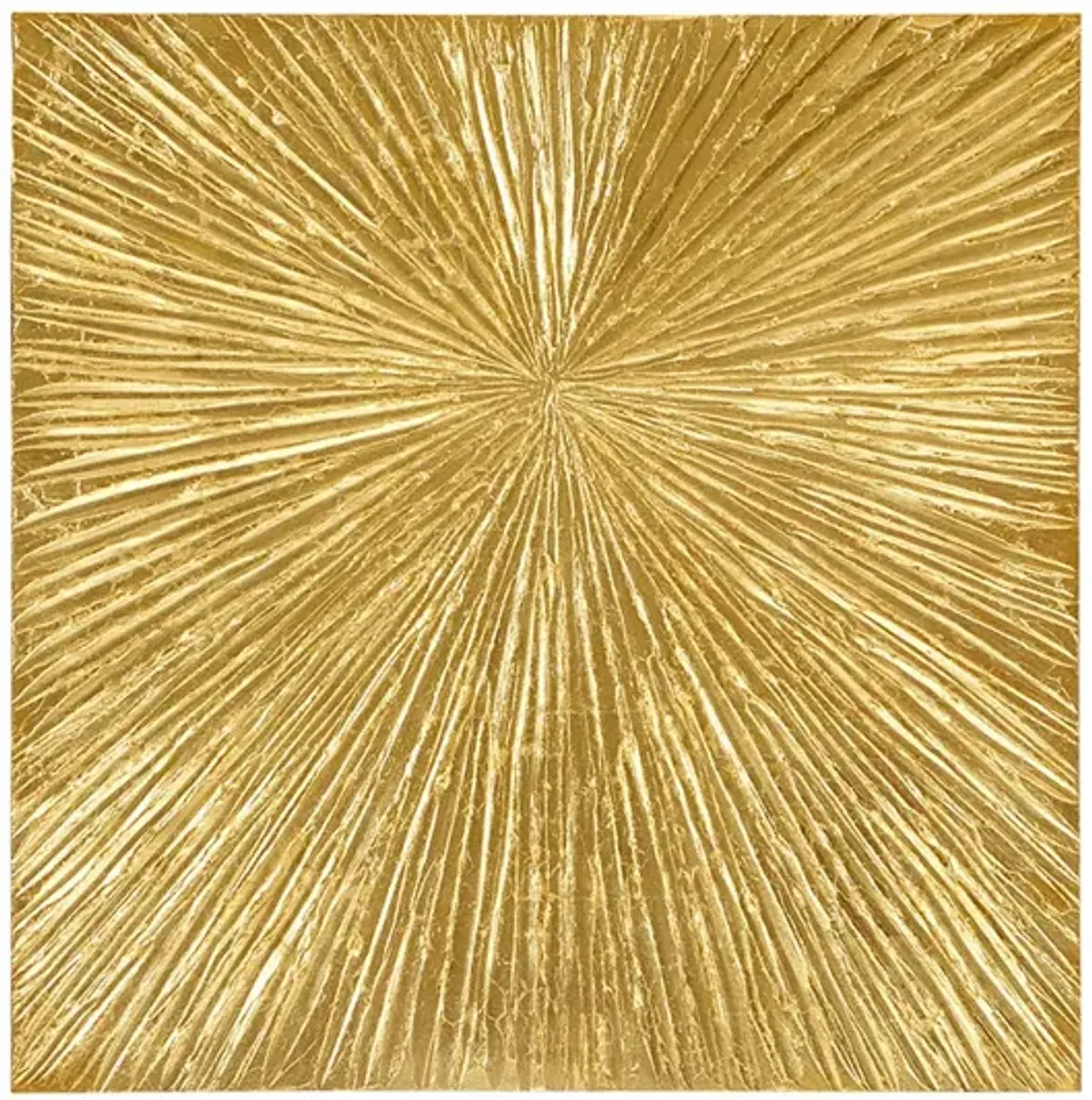 Madison Park Signature Sunburst Gold Gold Hand Painted Dimensional Resin Wall Art