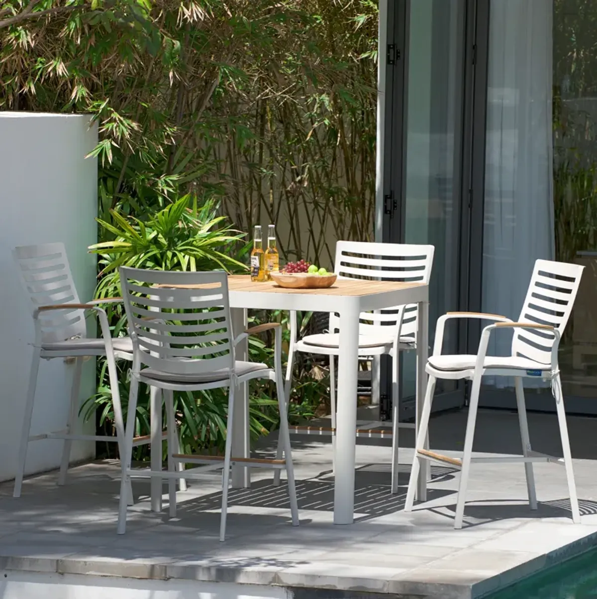 Portals Aluminum Outdoor Bar Stool 