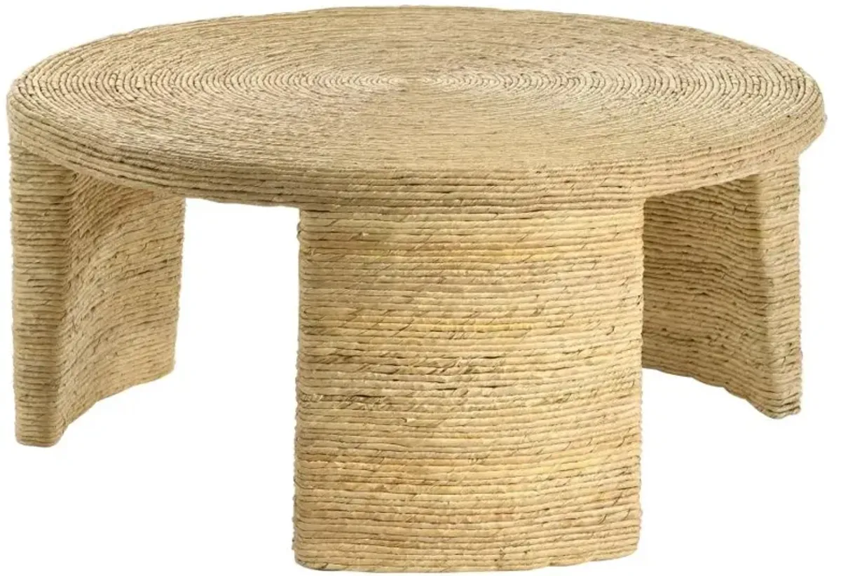 Artina Woven Round Coffee Table