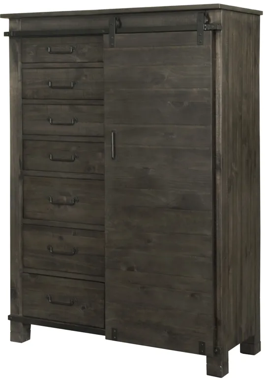 Abington Door Chest in Weathered Charcoal