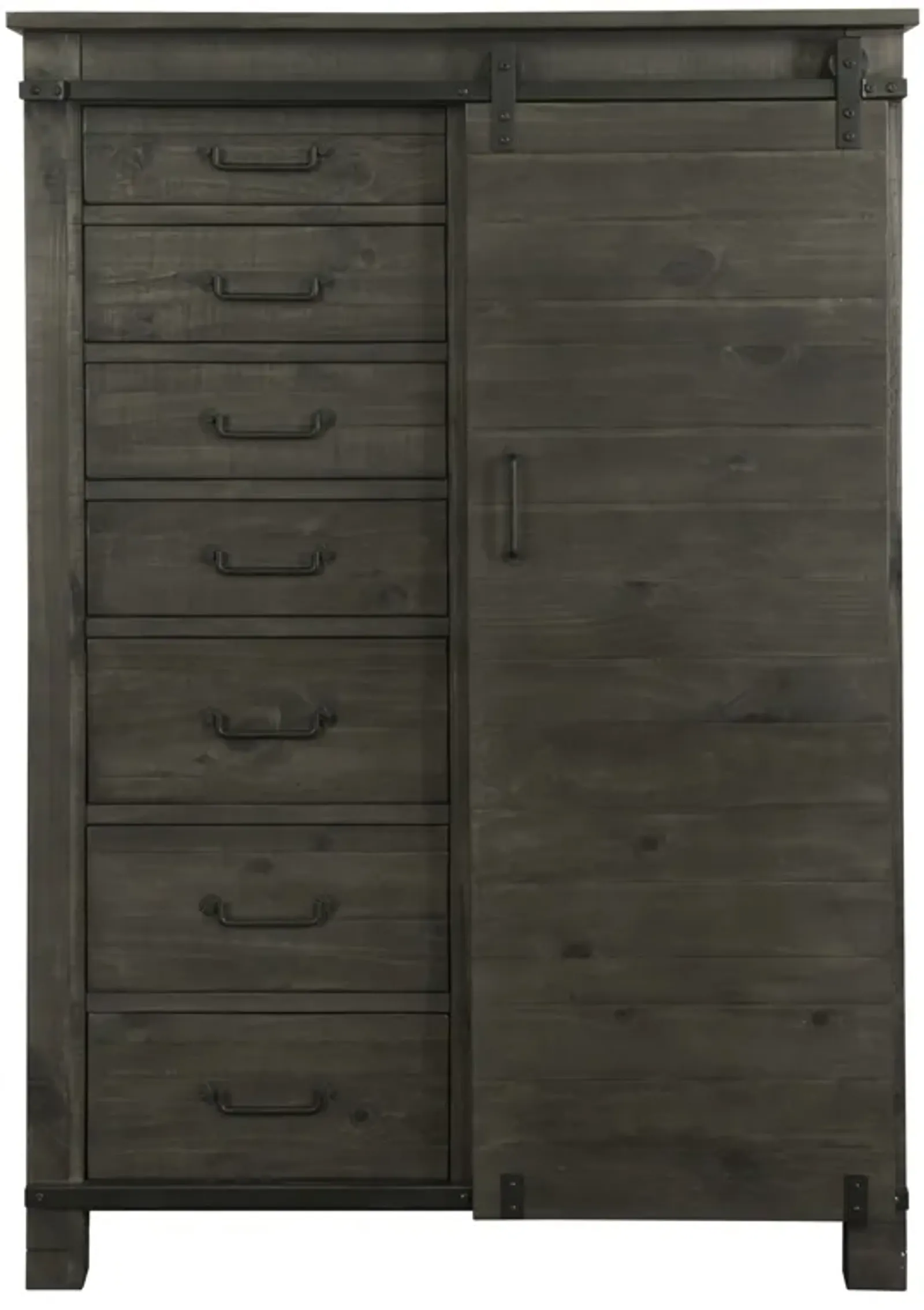 Abington Door Chest in Weathered Charcoal