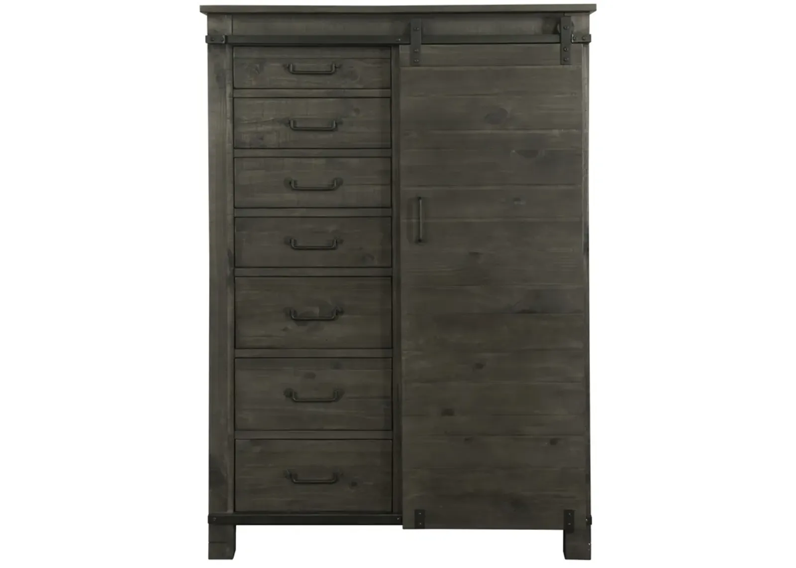 Abington Door Chest in Weathered Charcoal