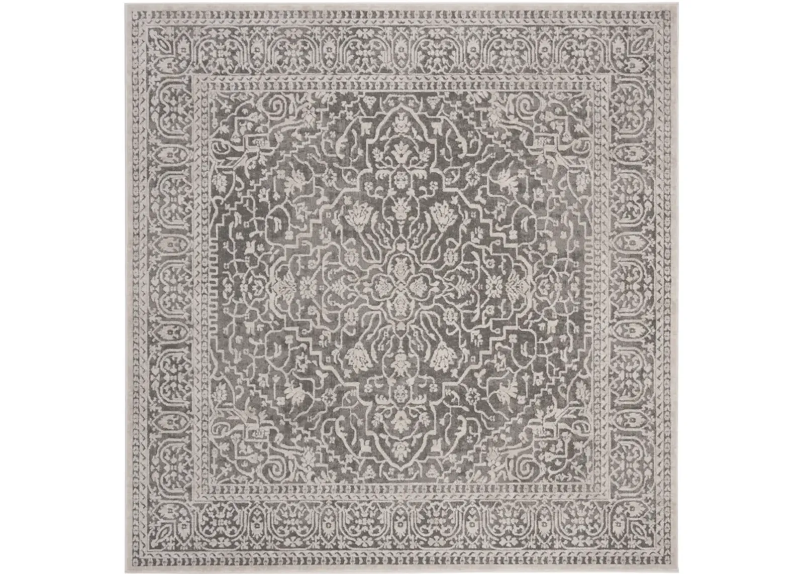 REFLECTION 670 DARK GREY  10' x 10' Square Square Rug