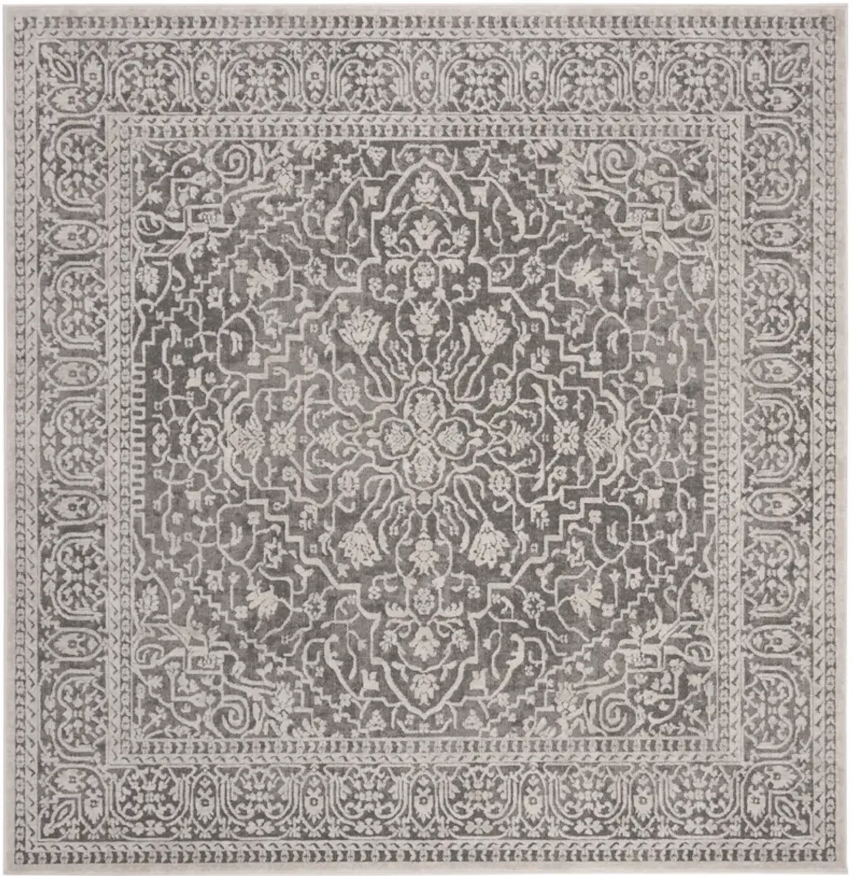 REFLECTION 670 DARK GREY  10' x 10' Square Square Rug