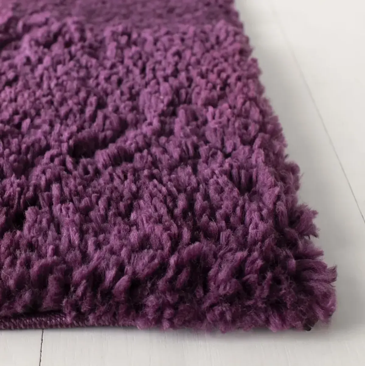 AUGUST SHAG 900 PURPLE 2'-3' x 14' Runner Rug